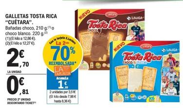 Oferta de Cuétara - Galletas Tosta Rica por 2,7€ en Druni