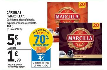 Oferta de Marcilla - Cápsulas por 5,99€ en Druni