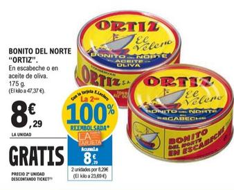 Oferta de Ortiz - Bonito Del Norte por 8,29€ en Druni