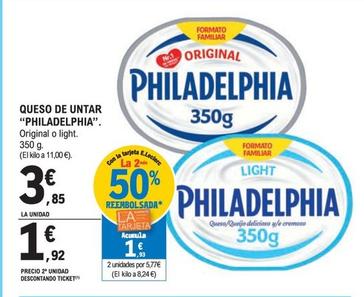 Oferta de Philadelphia - Queso De Untar por 3,85€ en Druni