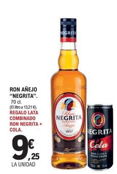 Oferta de Negrita - Ron Anejo por 9,25€ en Druni