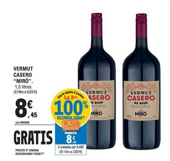 Oferta de Miro - Vermut Casero Vino por 8,45€ en Druni