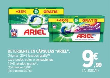 Oferta de Ariel - Detergente En Capsulas por 9,99€ en Druni