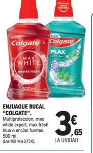 Oferta de Colgate - Enjuague Bucal por 3,65€ en Druni