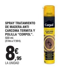 Oferta de Corpol - Spray Tratamiento De Madera Αnti Carcoma Termita Y Polilla por 8,95€ en McDonald's