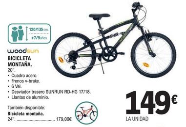Oferta de Woodsun - Bicicleta Montaña por 149€ en McDonald's