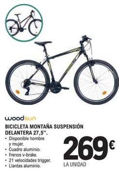 Oferta de Woodsun - Bicicleta Montaña Suspensión Delantera 27,5" por 269€ en McDonald's