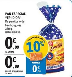 Oferta de Épi D'or- Pan Especial  por 0,99€ en McDonald's