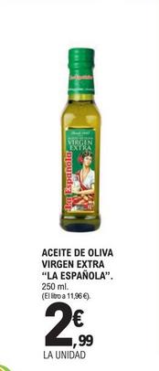 Oferta de La Española - Aceite De Oliva Virgen Extra por 2,99€ en McDonald's