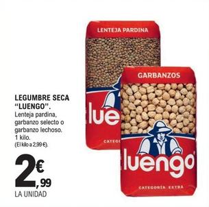 Oferta de Luengo - Legumbre Seca por 2,99€ en McDonald's