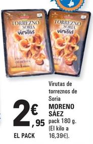 Oferta de Moreno Sáez - Virutas De Torreznos De Soria  por 2,95€ en E.Leclerc