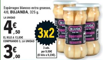 Oferta de Bujanda - Espárragos Blancos Extra Gruesos por 4,5€ en E.Leclerc