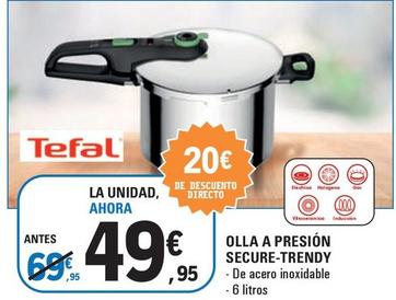 Oferta de Tefal - Olla A Presión Secure-Trendy por 49,95€ en E.Leclerc