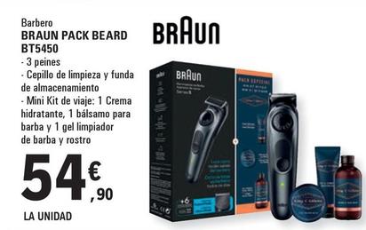 Oferta de Braun - Barbero Pack Beard BT5450 por 54,9€ en E.Leclerc
