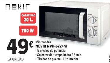 Oferta de Nevir - Microondas NVR-6224M por 49€ en E.Leclerc