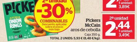 Oferta de Mccain - Pickers Aros De Cebolla por 3,49€ en La Sirena