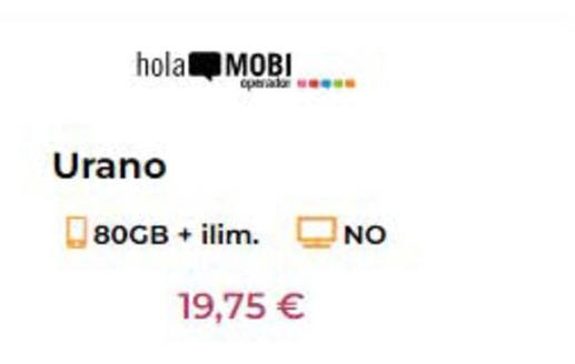 Oferta de  por 19,75€ en holaMOBI