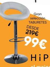 Oferta de Gran Selección Taburetes por 99€ en Hipermueble