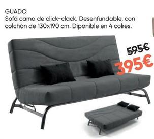Oferta de Guado Sofá Cama De Click-clack por 395€ en Hipermueble