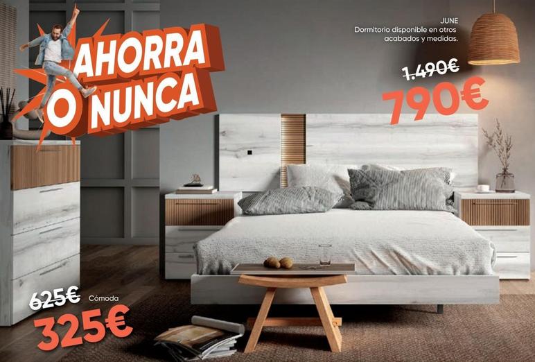 Oferta de June Dormitorio Disponsible En Otros Acabados Y Medidas por 790€ en Hipermueble