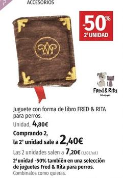 Oferta de Fred & Rita - Juguete Con Forma De Libro  Para Perros por 4,8€ en El Corte Inglés