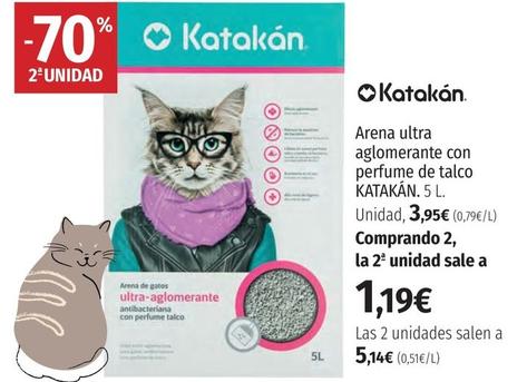 Oferta de Arena para gatos por 3,95€ en El Corte Inglés