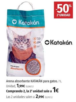Oferta de Arena para gatos por 1,99€ en El Corte Inglés