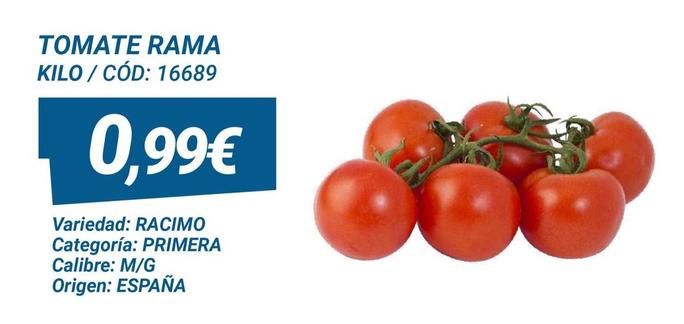 Oferta de Tomates por 0,99€ en Dialsur Cash & Carry