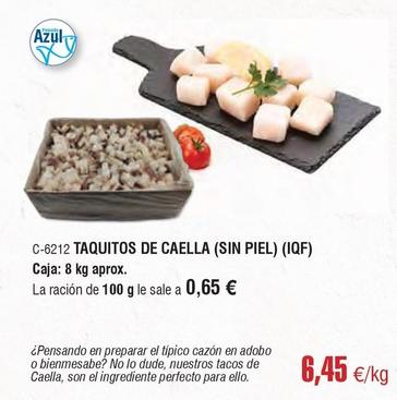 Oferta de Taquitos De Caella por 6,45€ en Abordo