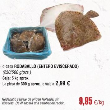 Oferta de Rodaballo por 9,95€ en Abordo