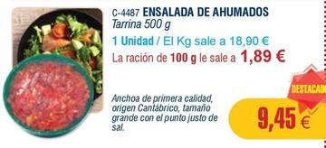 Oferta de Ensalada De Ahumados por 9,45€ en Abordo