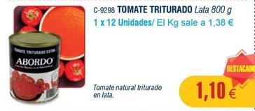 Oferta de Tomate triturado por 1,1€ en Abordo