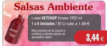 Oferta de Ketchup por 3,44€ en Abordo
