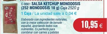 Oferta de Ketchup por 10,95€ en Abordo