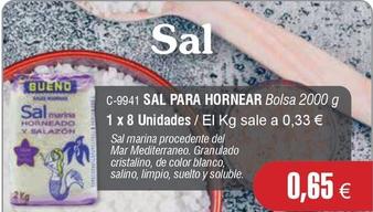 Oferta de Sal por 0,65€ en Abordo