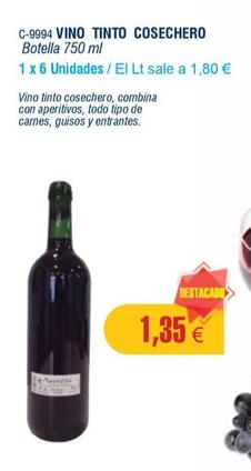 Oferta de Vino tinto por 1,35€ en Abordo