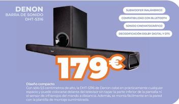 Oferta de Barra de sonido por 179€ en Pascual Martí