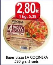 Oferta de Bases de pizza por 2,8€ en Congelados Copos