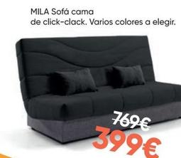 Oferta de Sofá cama por 399€ en Hipermueble