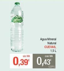 Oferta de Agua por 0,39€ en Masymas