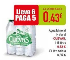 Oferta de Agua por 0,43€ en Masymas