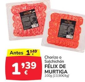 Oferta de Chorizo por 1,39€ en Supermercados Codi