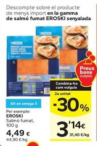 Oferta de Eroski - Salmó Fumat por 4,49€ en Caprabo