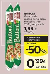 Oferta de Buitoni - Gamma De Massa Per A Pizza Finissimas De Senyalada por 1,99€ en Caprabo
