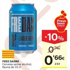 Oferta de Free Damm - Cervesa Sense Alcohol por 0,66€ en Caprabo