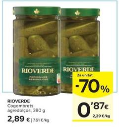 Oferta de Rioverde - Cogombrets Agredolcos por 2,89€ en Caprabo