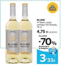 Oferta de Blume - Vi Blanc Viura Verdejo DO Rueda por 4,75€ en Caprabo