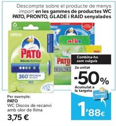 Oferta de Pato - Wc Discos De Recanvi Amb Olor De Llima por 3,75€ en Caprabo
