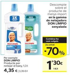 Oferta de Don Limpio - Producte Per Netejar El Bany por 4,35€ en Caprabo