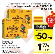 Oferta de Cacaolat - Batut De Cacau por 3,55€ en Caprabo